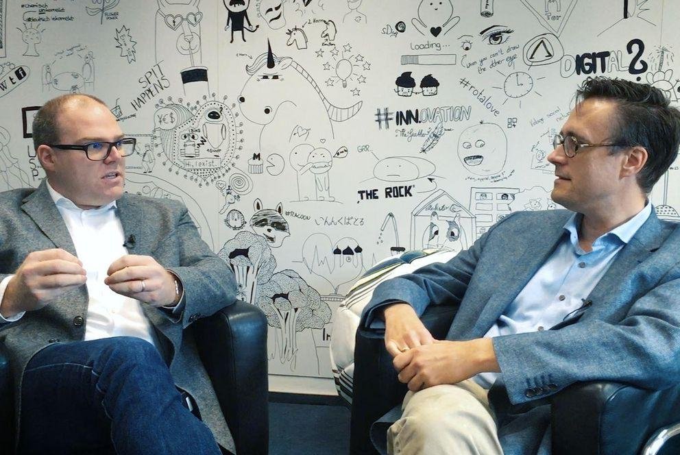 Professors Jan Krämer and Andreas König in conversation