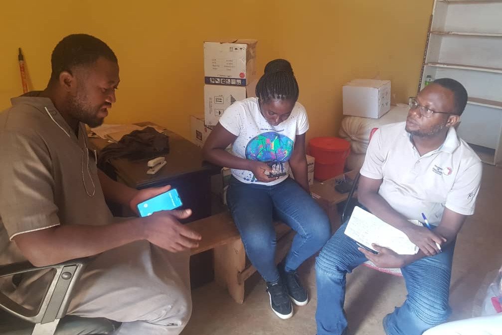 Dr. Edward Asiedu in an interview with farmers