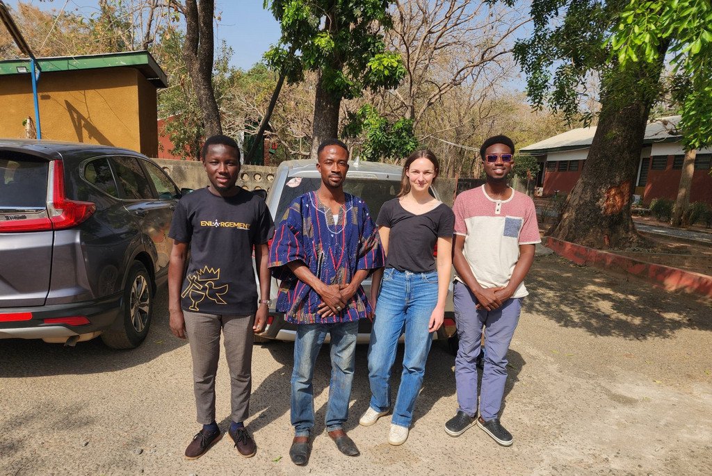 Olivia Wirth with local partners